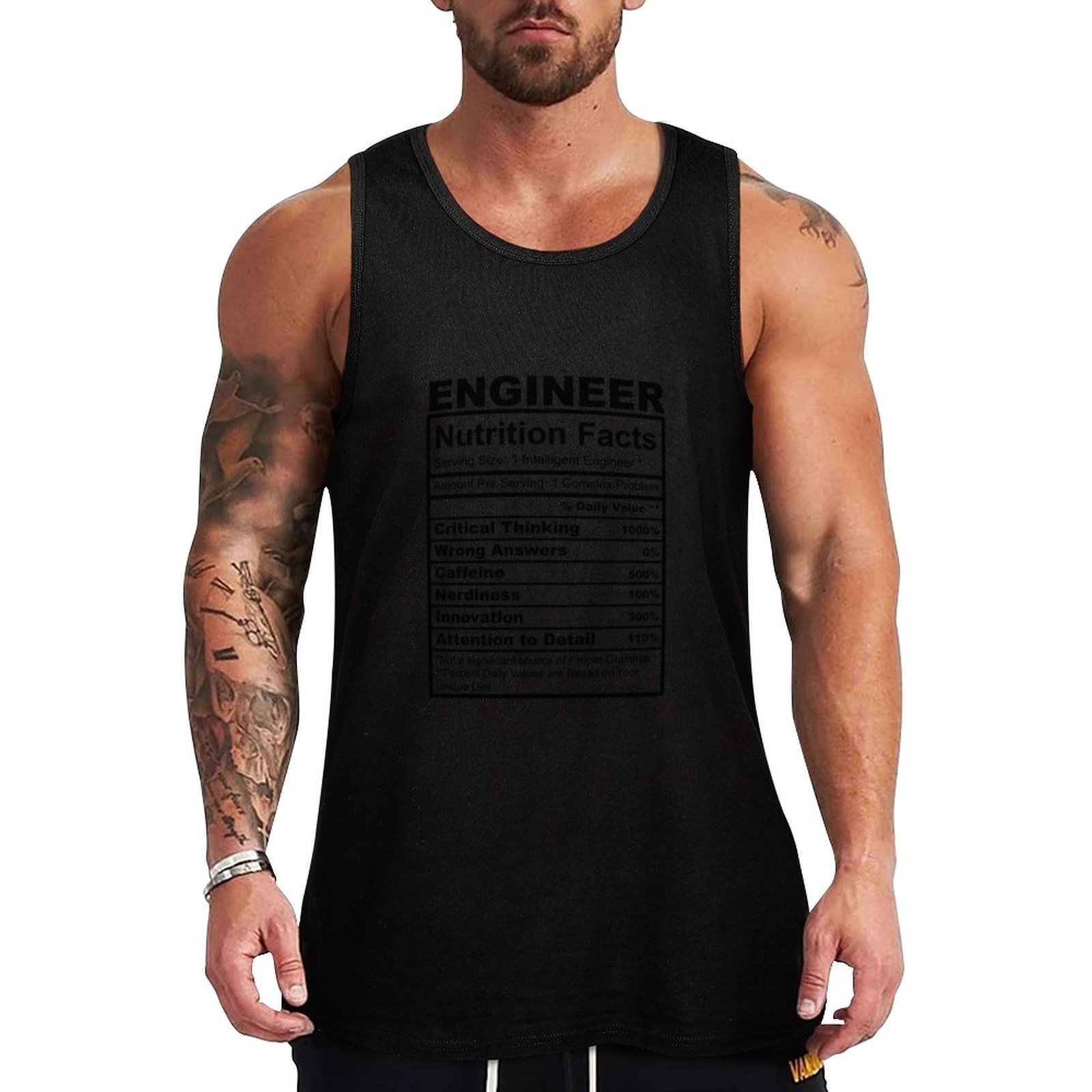Nutrition Sports Fitness - Hadiah Insinyur Lucu, Tank Top Humor
