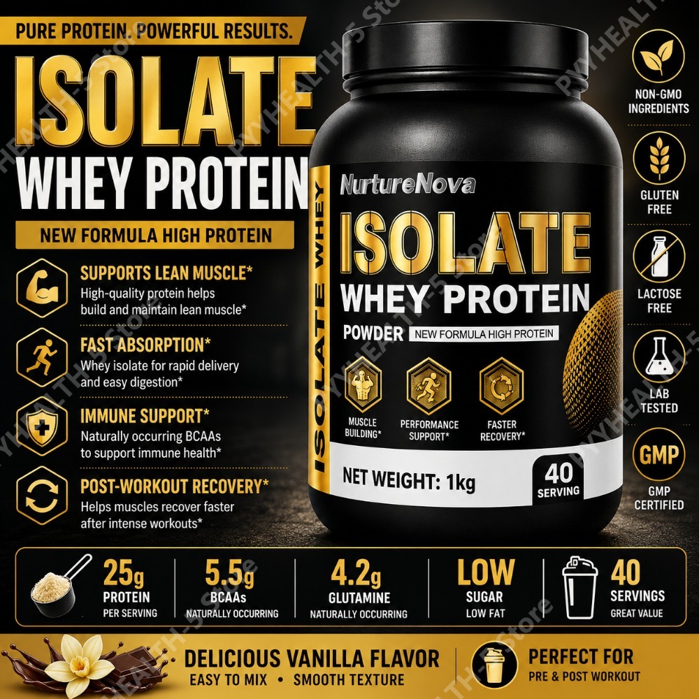 Nutrition Sports Fitness - Isolate Whey Protein Powder 1kg Nutrisi