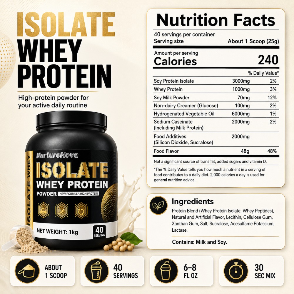 NurtureNova Isolate Whey Prote - Fitness Nutrition Whey ulasan dan harga