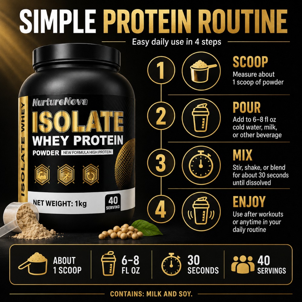 NurtureNova Isolate Whey Prote - Fitness Nutrition Whey ulasan dan harga