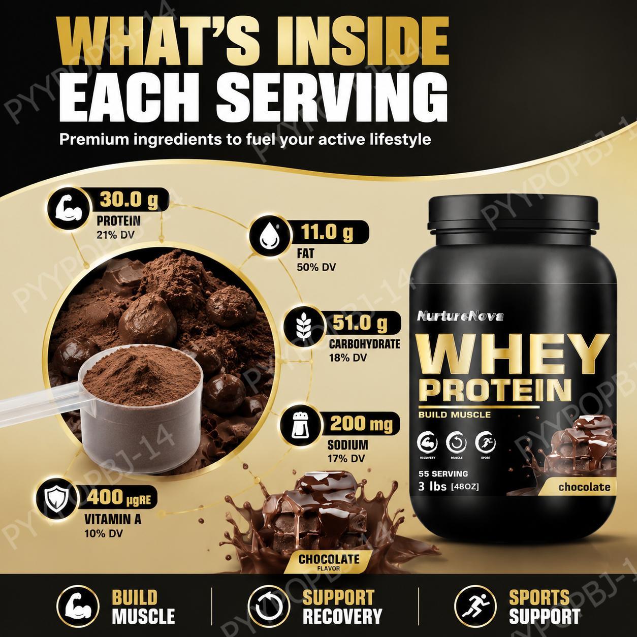 NurtureNova Bubuk Protein Whey - Fitness Nutrition Whey ulasan dan harga