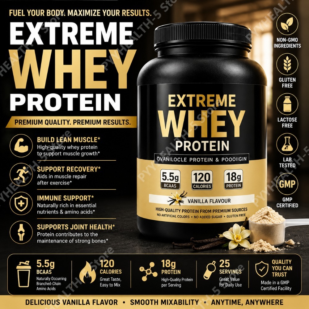 Bubuk Protein Whey Vanilla 2.2 - Fitness Nutrition Whey ulasan dan harga