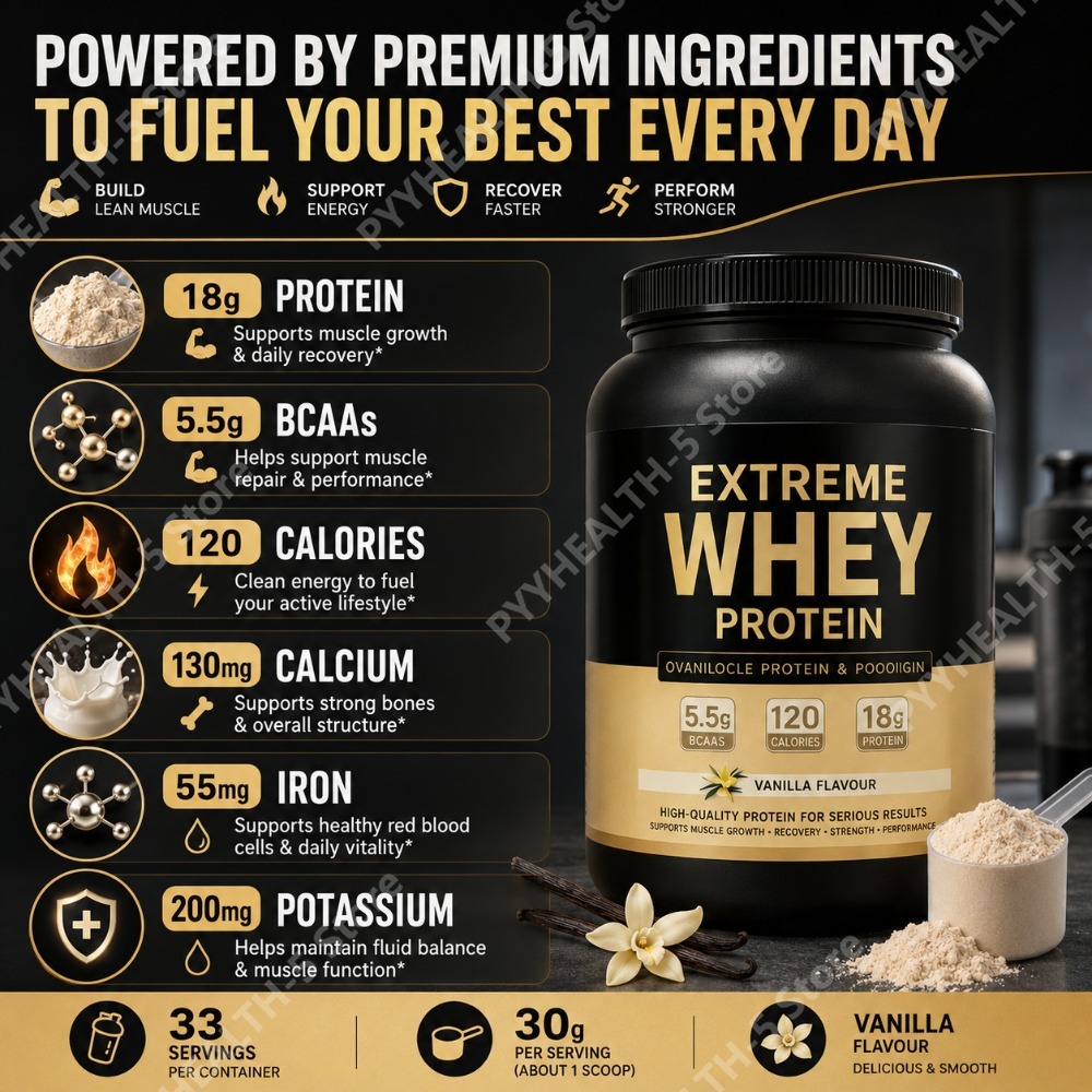 Bubuk Protein Whey Vanilla 2.2 - Fitness Nutrition Whey ulasan dan harga