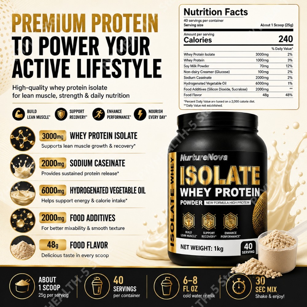 Isolate Whey Protein Powder 1k - Nutrition Sports Fitness ulasan dan harga